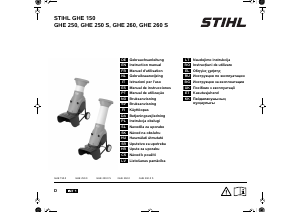 Manual de uso Stihl GHE 250 S Biotriturador