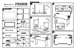 Priročnik Newskill NS-AC-FENRIR Miza