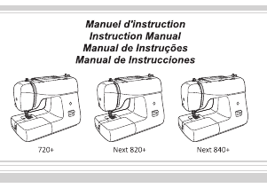 Manual de uso Alfa 720+ Máquina de coser