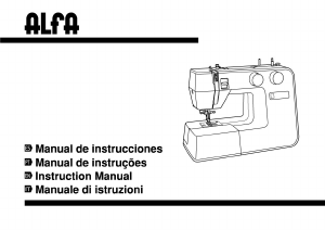 Manual de uso Alfa Practik 5 Máquina de coser