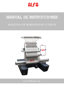 Manual de uso Alfa 1500 Maquina de bordar