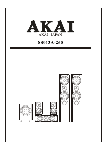 Manual Akai SS013A-260 Home Theater System