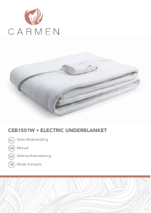 Handleiding Carmen CEB1501W Elektrische deken