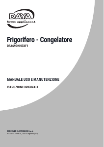 Manuale DAYA DFA69DNH3XF1 Frigorifero-congelatore