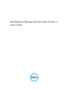 Handleiding Dell Repository Manager Version 1.7