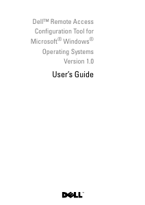Handleiding Dell Remote Access Configuration Tool Version 1.0