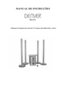 Manual Denver DSS-510 Sistemas de cinema em casa