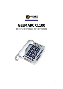 Handleiding Geemarc CL100 Telefoon