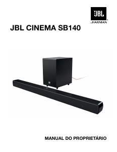 Manual JBL Cinema SB140 Sistemas de cinema em casa