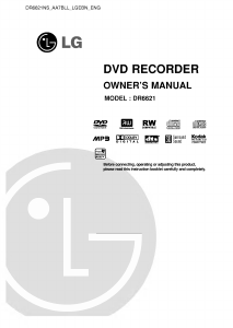 Manual LG DR6621NS DVD Player