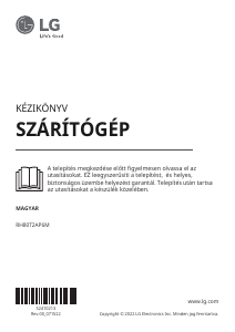 Használati útmutató LG RH80T2AP6M Szárító