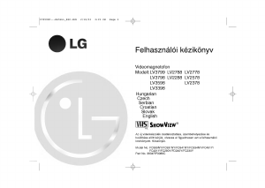 Használati útmutató LG LV3799 ShowView Videofelvevő