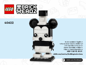 Manuale Lego set 40622 Brickheadz Celebrazione dei 100 anni di Disney