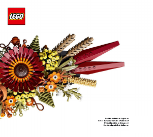 Manuale Lego set 10314 Icons Centrotavola di fiori secchi