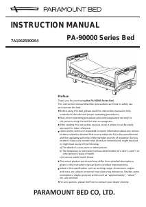 Manual Paramount PA-93195 Hospital Bed