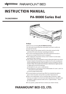 Manual Paramount PA-93175 Hospital Bed