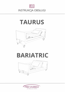 Instrukcja Reha-Bed Taurus Łóżko szpitalne