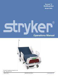 Handleiding Stryker 3002 Secure II Ziekenhuisbed