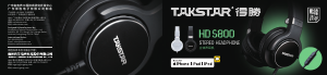 Manual Takstar HD 5800 Headphone