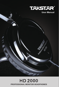 Manual Takstar HD 2000 Headphone