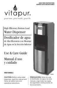 Manual Vitapur VWD1066BLS Water Dispenser