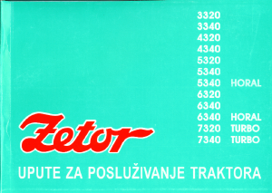 Priručnik Zetor 4320 Traktor