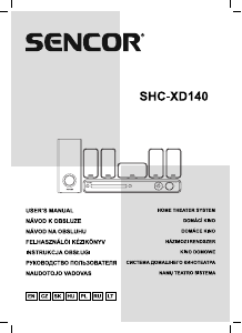Manuál Sencor SHC-XD140 Domácí kino