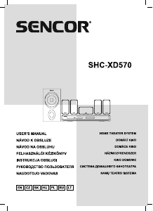 Manuál Sencor SHC-XD570 Domácí kino