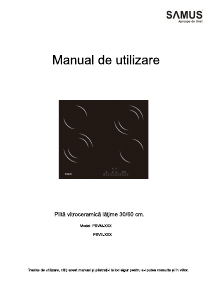 Manual Samus PSVE-64BG10 Plită