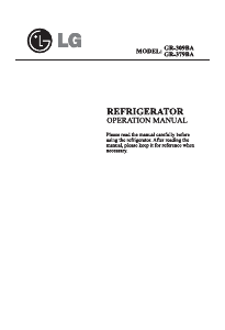 Bedienungsanleitung LG GC-379BA Kühl-gefrierkombination