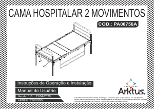 Manual Arktus PA00756A Cama hospitalar