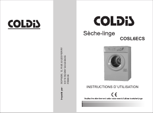 Mode d’emploi Coldis COSL6ECS Sèche-linge