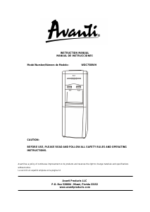 Handleiding Avanti WDC750WIH Waterdispenser