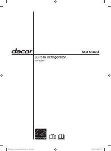 Handleiding Dacor DYF42SBIWR Koel-vries combinatie