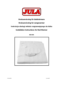 Manual Jula 882-035 Electric Blanket