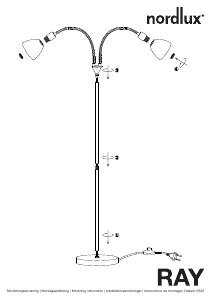 Manuál Nordlux Ray Double Svítilna