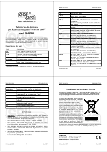 Manuale Cobra Giunone Telecomando