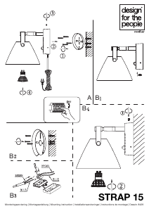 Bruksanvisning Nordlux Strap 15 Lampe