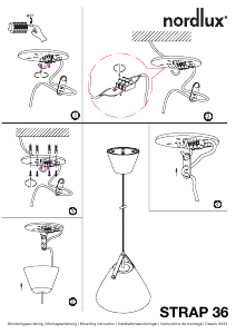 Mode d’emploi Nordlux Strap 36 Lampe