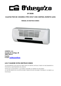 Manual de uso Orbegozo SP 5018A Calefactor