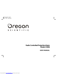 Manual Oregon EW96 Alarm Clock