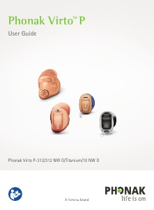 Manual Phonak Virto P90-312 NW O Hearing Aid