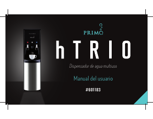 Manual de uso Primo 601183 hTrio Dispensador de agua