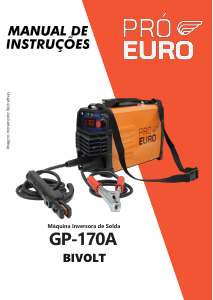 Manual Pró Euro GP-170A Carregador de bateria