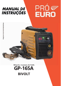 Manual Pró Euro GP-165A Carregador de bateria
