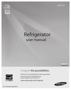 Manual Samsung RS261MDRS Fridge-Freezer