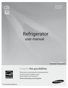 Manual Samsung RS267TDWP Fridge-Freezer