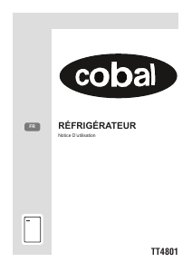 Mode d’emploi Cobal TT4801 Réfrigérateur