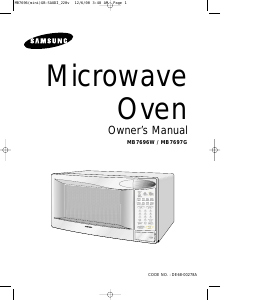 Manual Samsung MB7696W Microwave