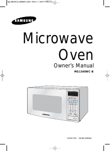 Manual Samsung MG1340WC-B Microwave